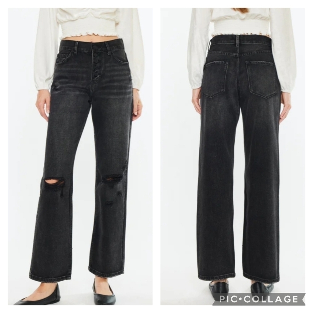 KanCan Lynne Ultra High Rise Straight Leg Jeans